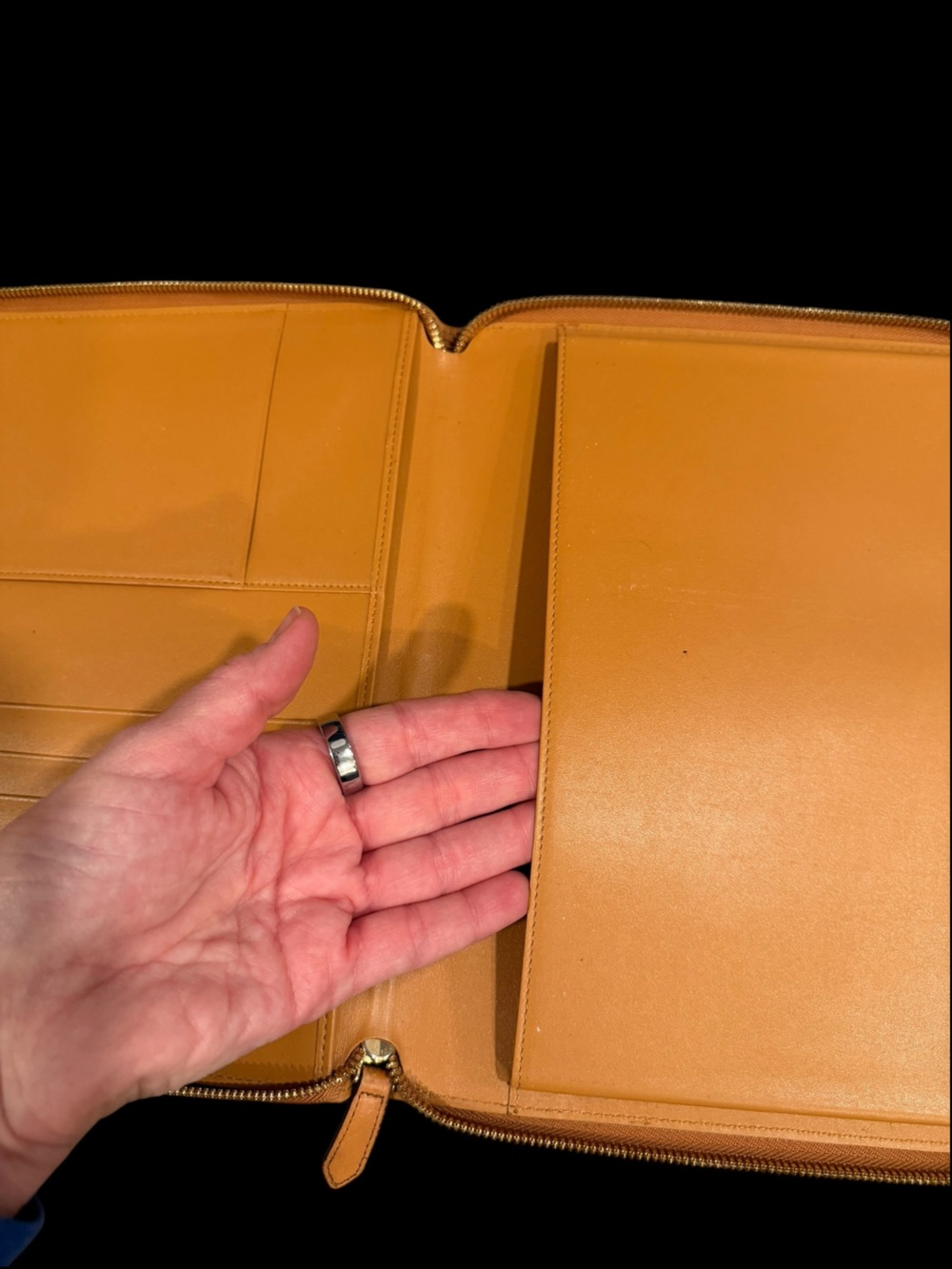 MCM Cognac Visetos Zip Around Portfolio Organizer Document Holder - Picture 7 of 13